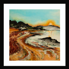 Print Landscapes - Sunset Seahill