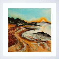Print Landscapes - Sunset Seahill