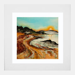 Print Landscapes - Sunset Seahill