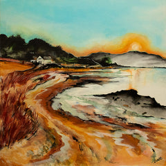 Print Landscapes - Sunset Seahill