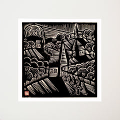 Linoprint - The Storm