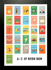Northern Irish - A-Z Of Norn Iron Black Frame
