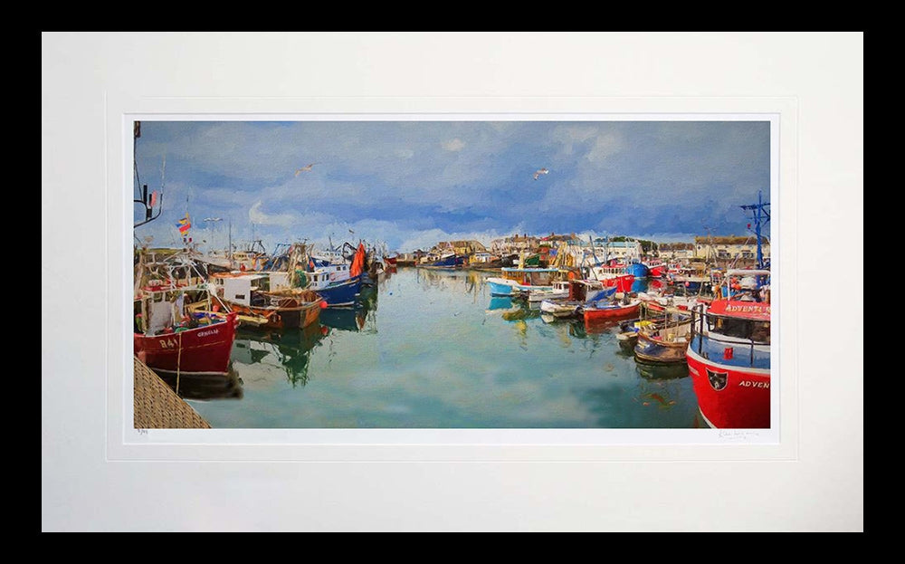 Co Down - A Day Off Portavogie Flat Black Frame