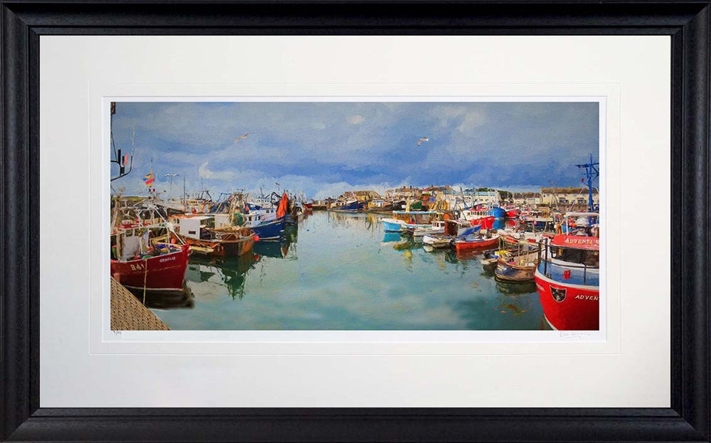 Co Down - A Day Off Portavogie Frame Black Moulded 71X45