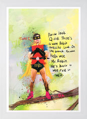 A Wee Robin - Flat White Frame