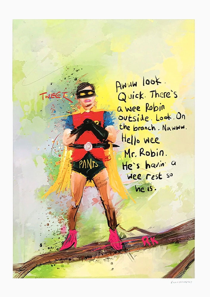 A Wee Robin - Unframed