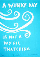 Screen Print - A Windy Day Unframed