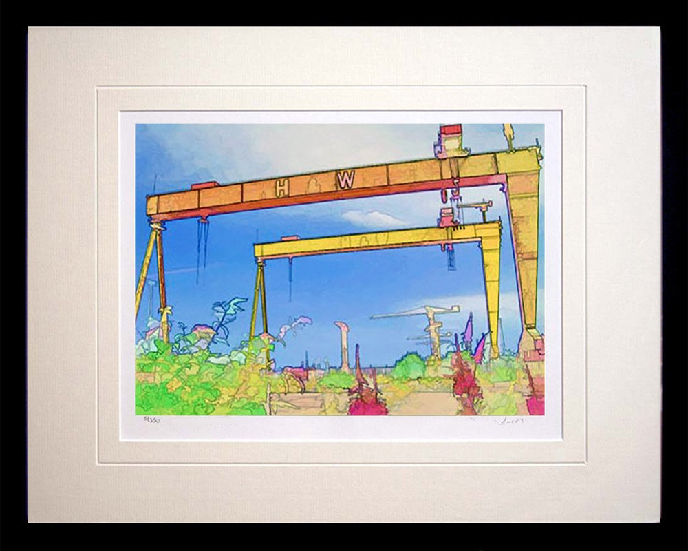 Belfast - Above It All Frame Black Box 36x30