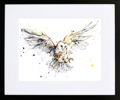 Print Ltd Edition Animals - Accomplish - Black Wide Box Frame