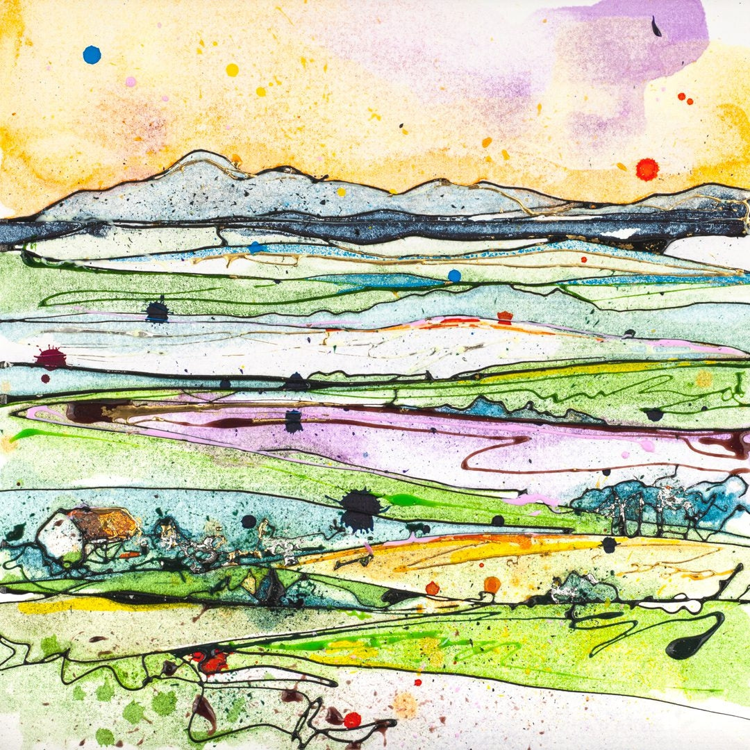 Print Open Edition Landscape - Across The Drumlins