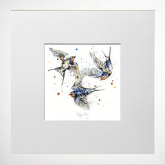Print Open Edition Animals - Affinity-12 x 12-Small Flat White Frame