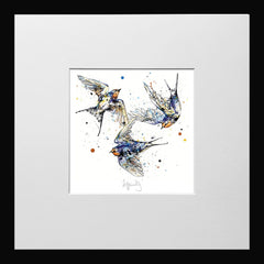 Print Open Edition Animals - Affinity-12 x 12-Small Flat Black Frame