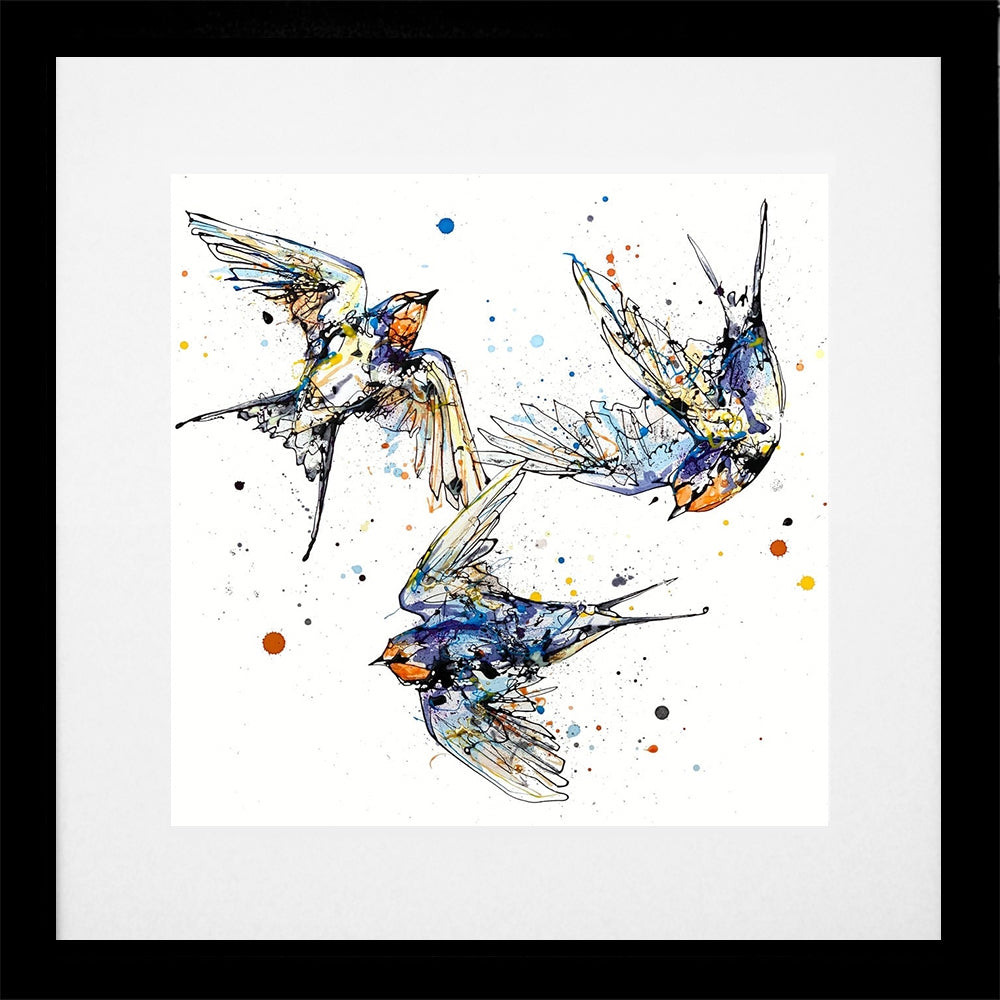 Print Open Edition Animals - Affinity-30 x 30-Black Box Frame (With Mount)