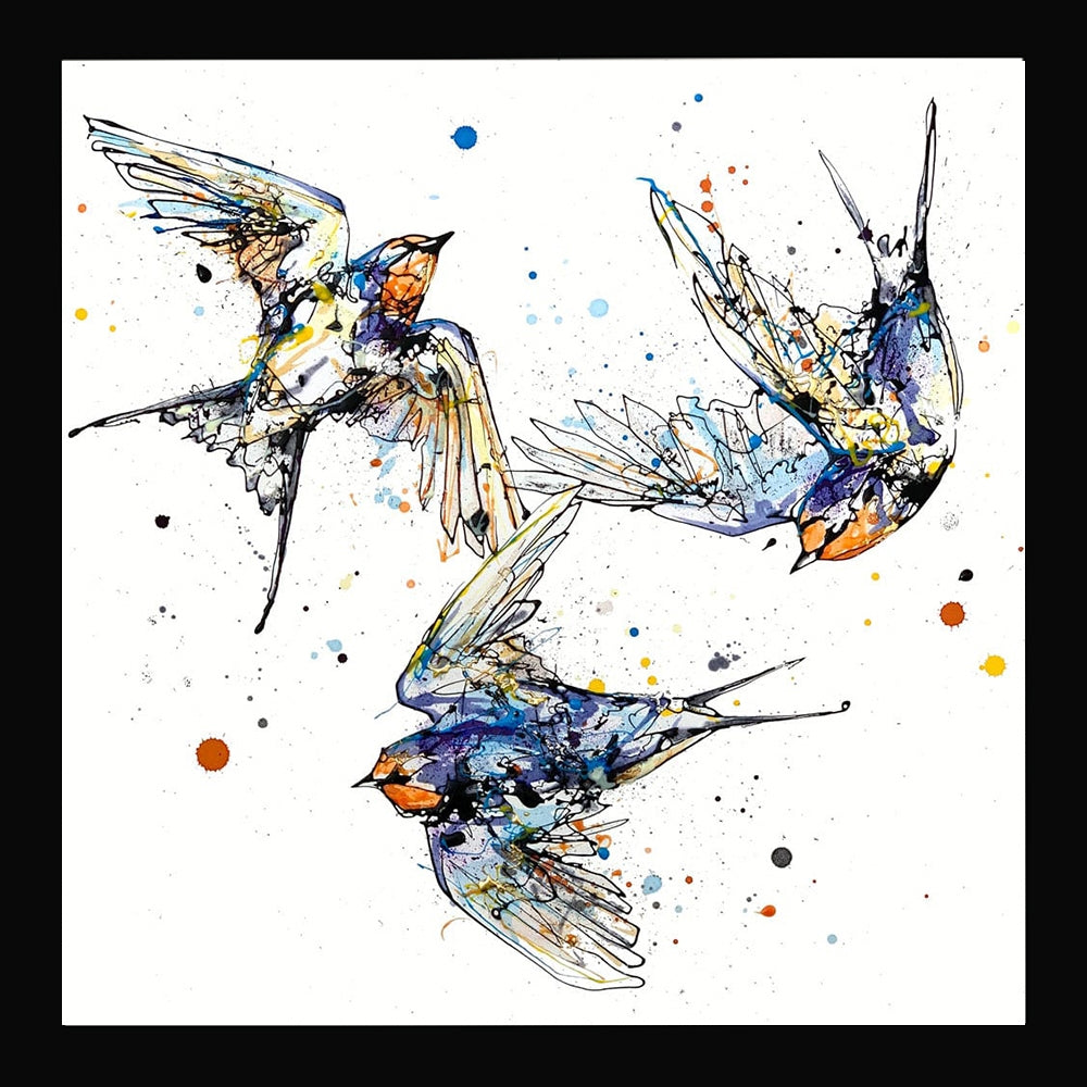 Print Open Edition Animals - Affinity-30 x 30-Black Box Frame (No Mount)