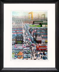 Print - After The Match East Belfast Black Frame 30x37.5