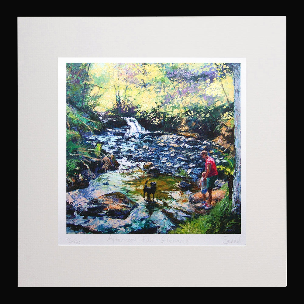 Afternoon Fun, Glenariff Black Frame