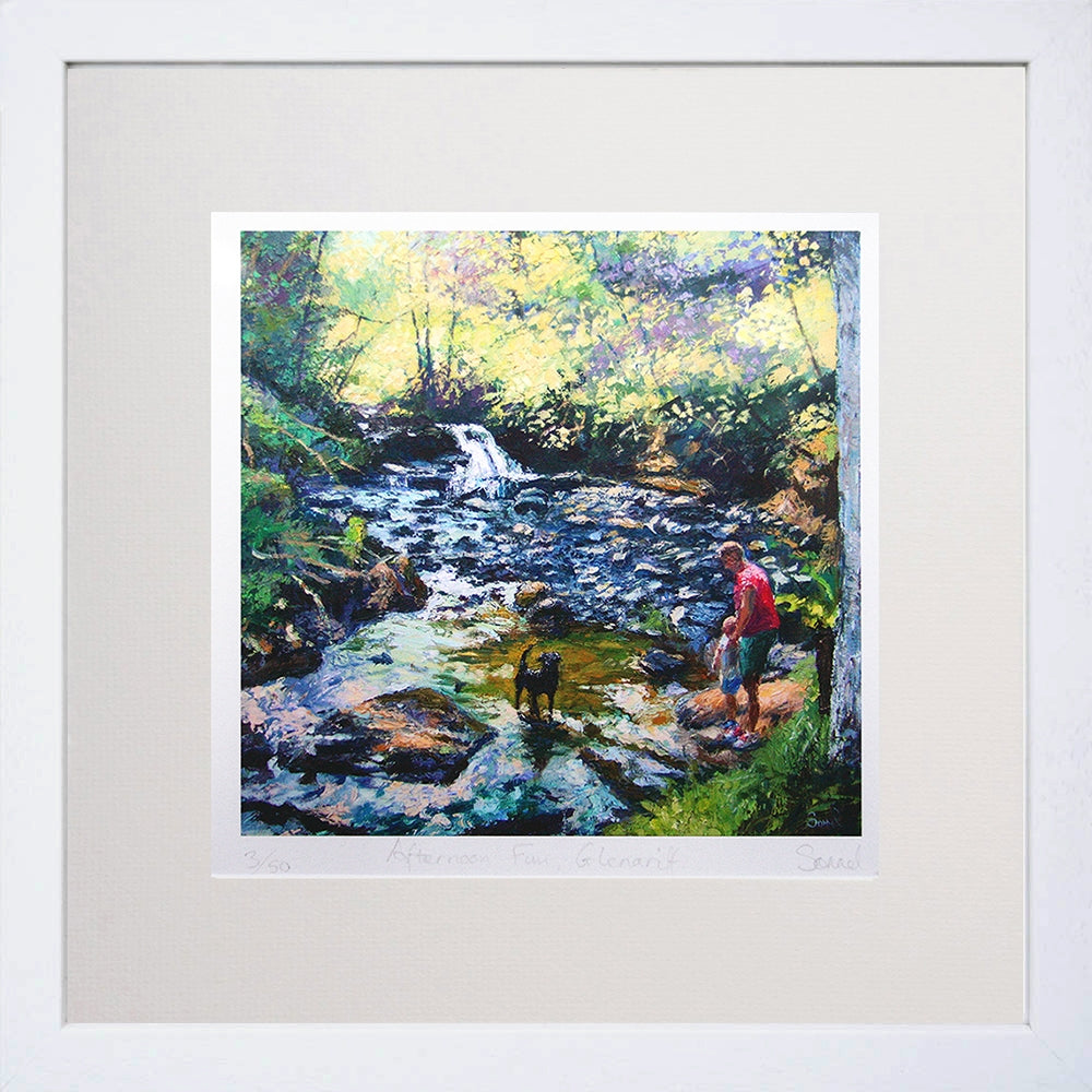 Afternoon Fun, Glenariff White Frame