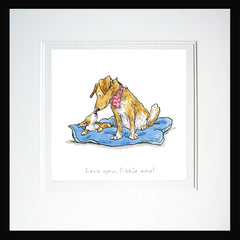 A Dog's Life - Love You Little One Framed
