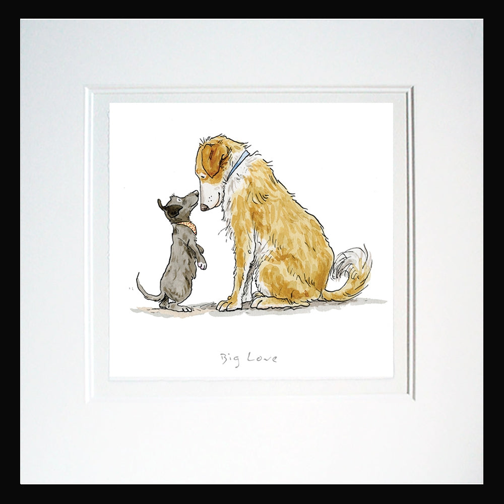 A Dog's Life - Big Love Framed