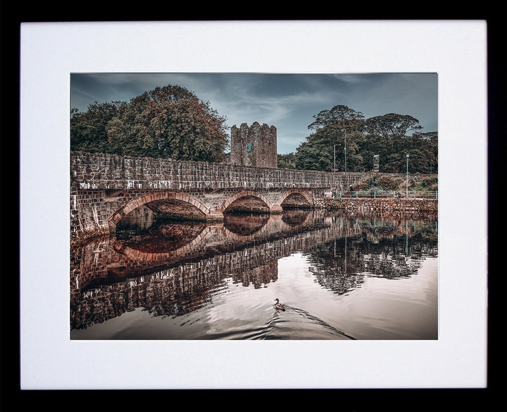 Bridge To The Castle, Glenarm Black Frame
