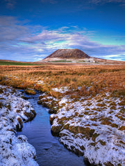 Slemish With A Touch Of Snow Unframed