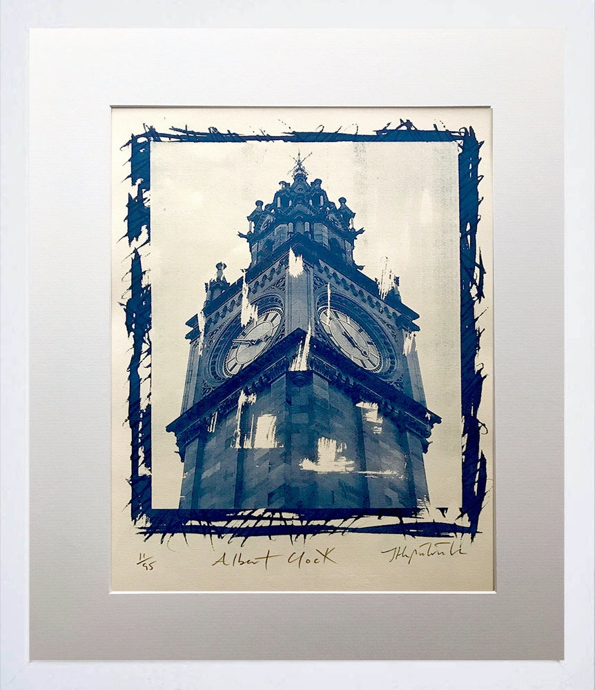 Albert Clock Frame White