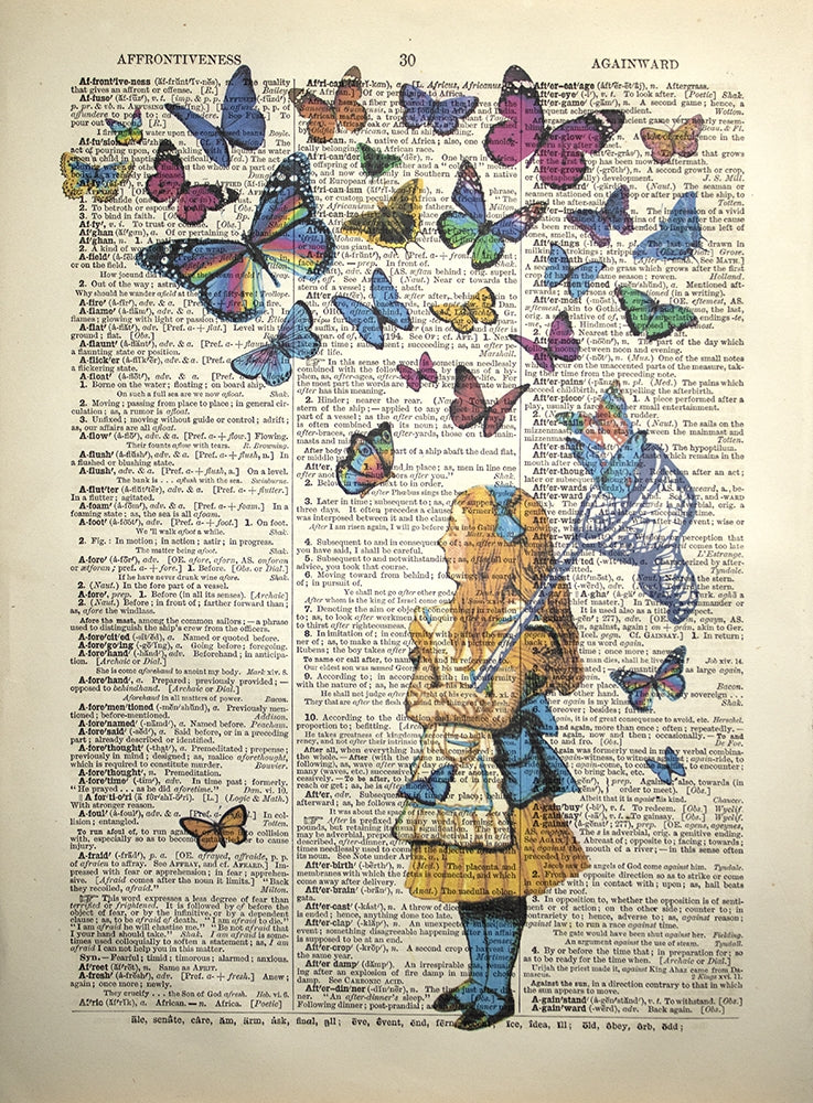 Alice The Butterfly Catcher Unframed