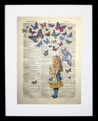 Alice The Butterfly Catcher Black Frame