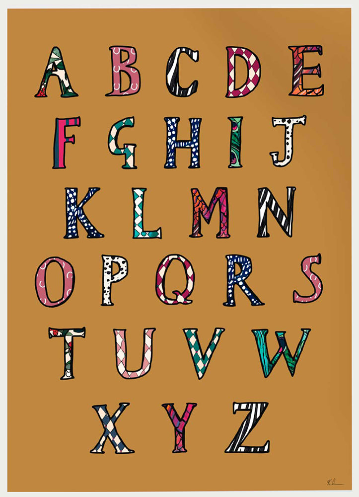 Alphabet Unframed