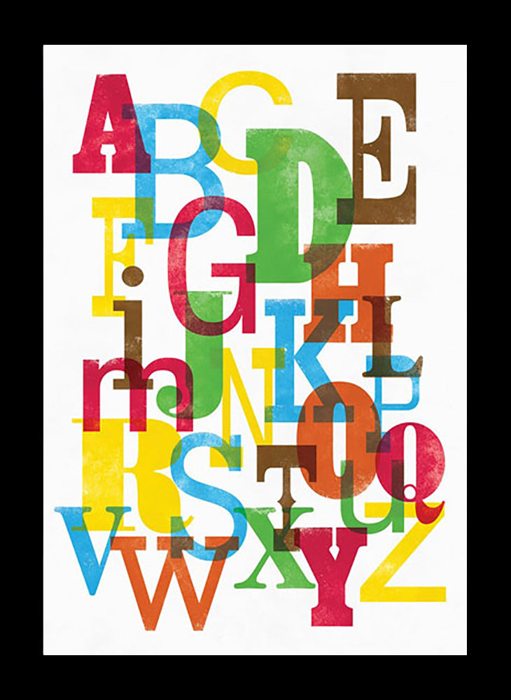 Alphabet Frame Black