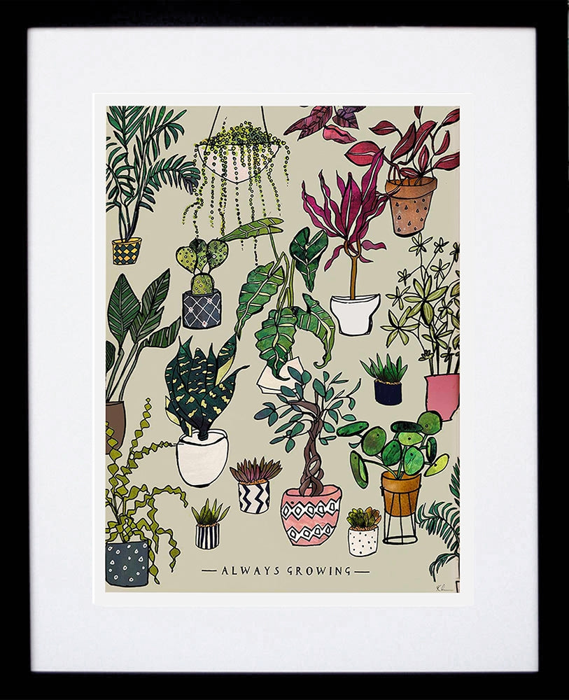 Always Growing Black Frame