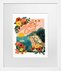 Amalfi Coast White Frame
