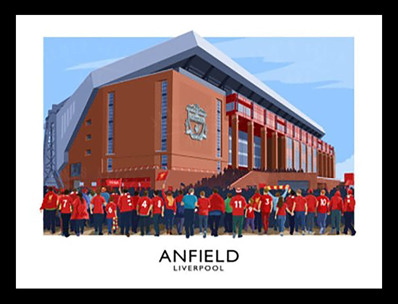 Sport - Football - Anfield-70 x 50-Black Box Frame (No Mount)