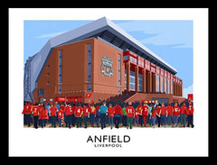 Sport - Football - Anfield-70 x 50-Black Box Frame (No Mount)