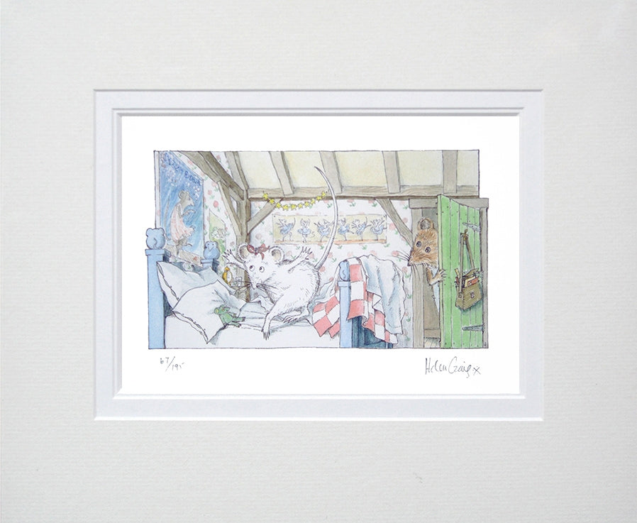 Angelina Practising Curtsies Unframed