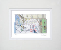 Angelina Practising Curtsies Unframed