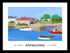 Co Down - Annalong Harbour Frame Black 70x50
