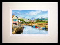 Co Down - Annalong Harbour Frame Black Box 40x30