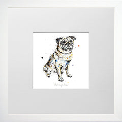 Print Open Edition Animals - Anticipation-12 x 12-Small Flat White Frame