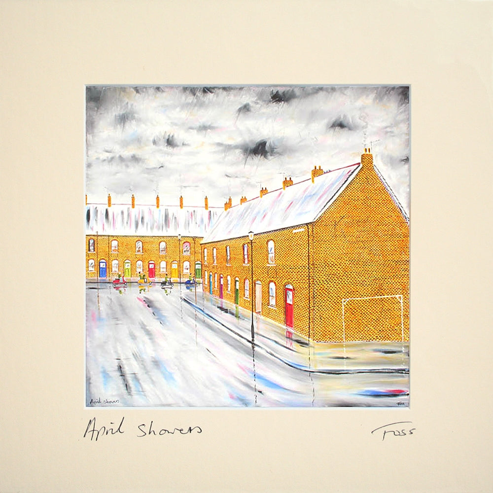 April Showers Unframed 15 x 15