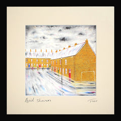 April Showers Framed 15 x 15