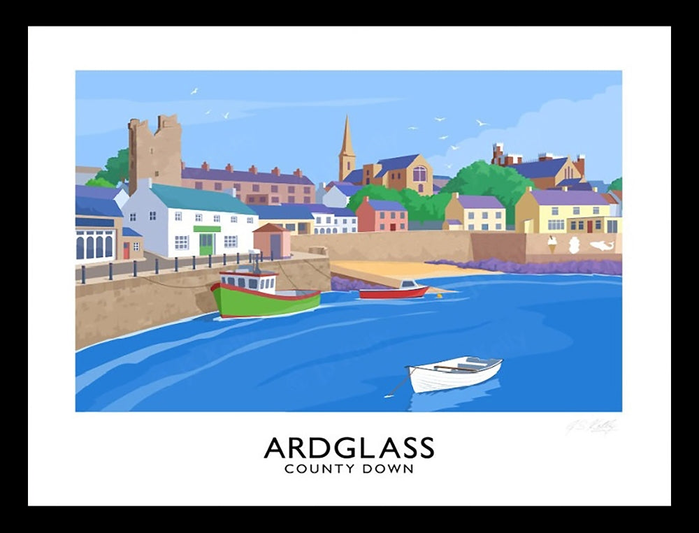 Co Down - Ardglass-70 x 50-Black Box Frame (No Mount)
