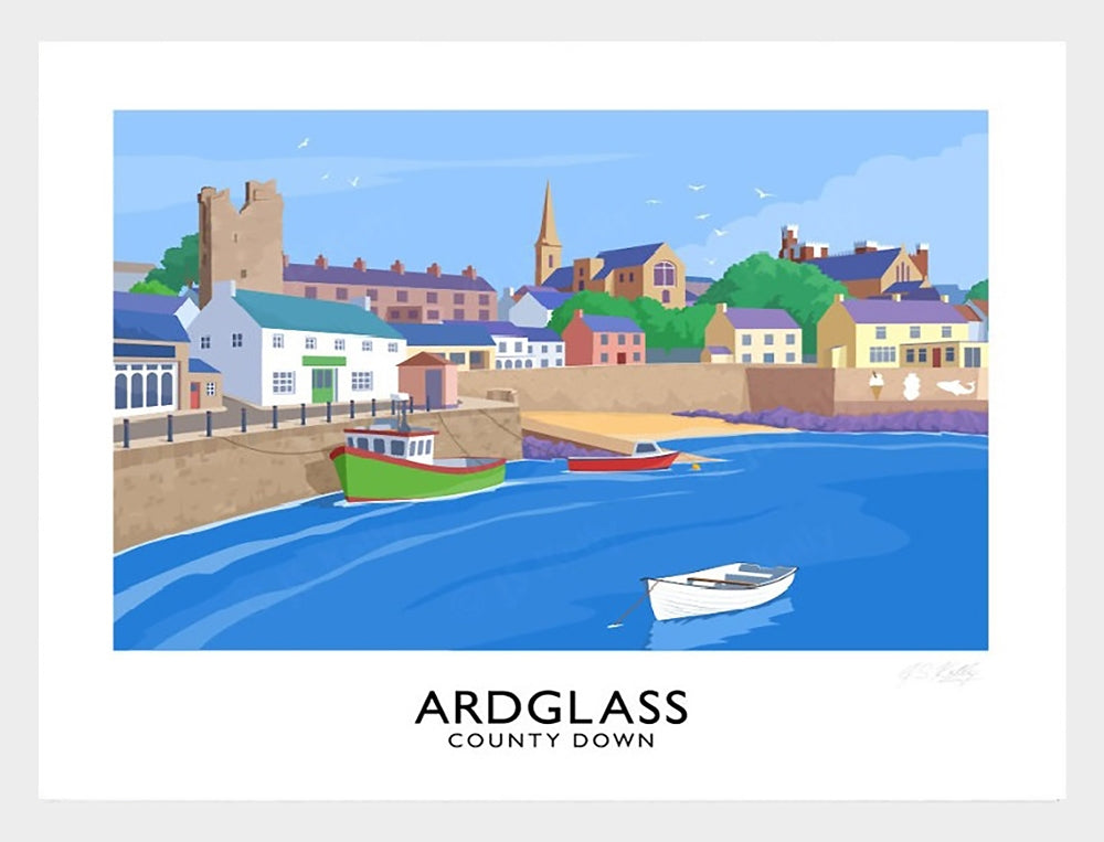 Co Down - Ardglass-70 x 50-White Box Frame (No Mount)