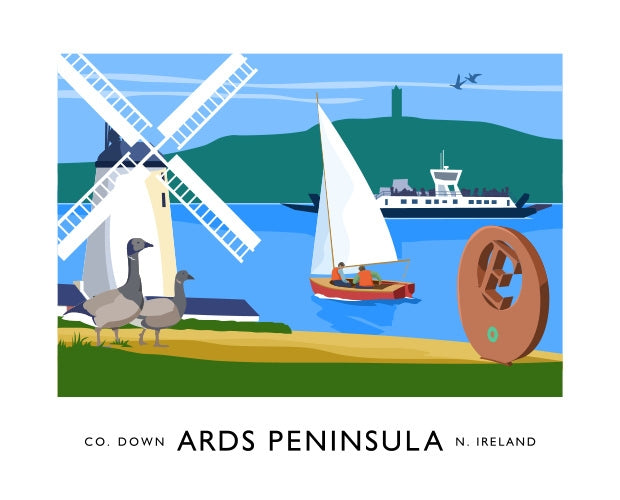 Co Down - Ards Peninsula Unframed 70x50