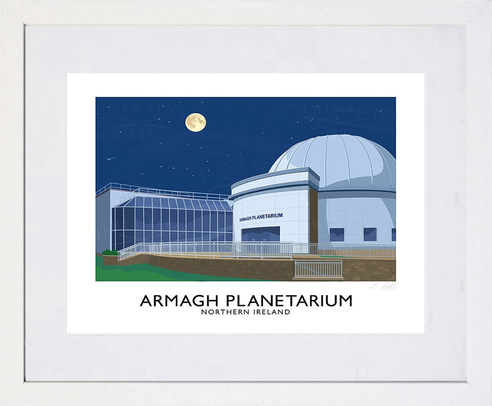 Co Armagh - Armagh Planetarium-40 x 30-White Box Frame (With Mount)