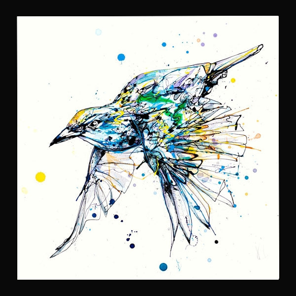 Print Open Edition Animals - Arrival-Available In One Size Only-Black Box Frame (No Mount)