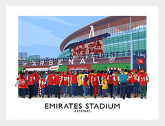 Sport - Football Emirates Stadium-70 x 50-White Box Frame (No Mount)