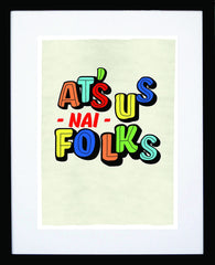 Northern Irish - At's Us Now Folks Black Frame