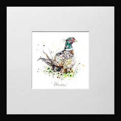 Print Open Edition Animals - Attention-12 x 12-Small Flat Black Frame