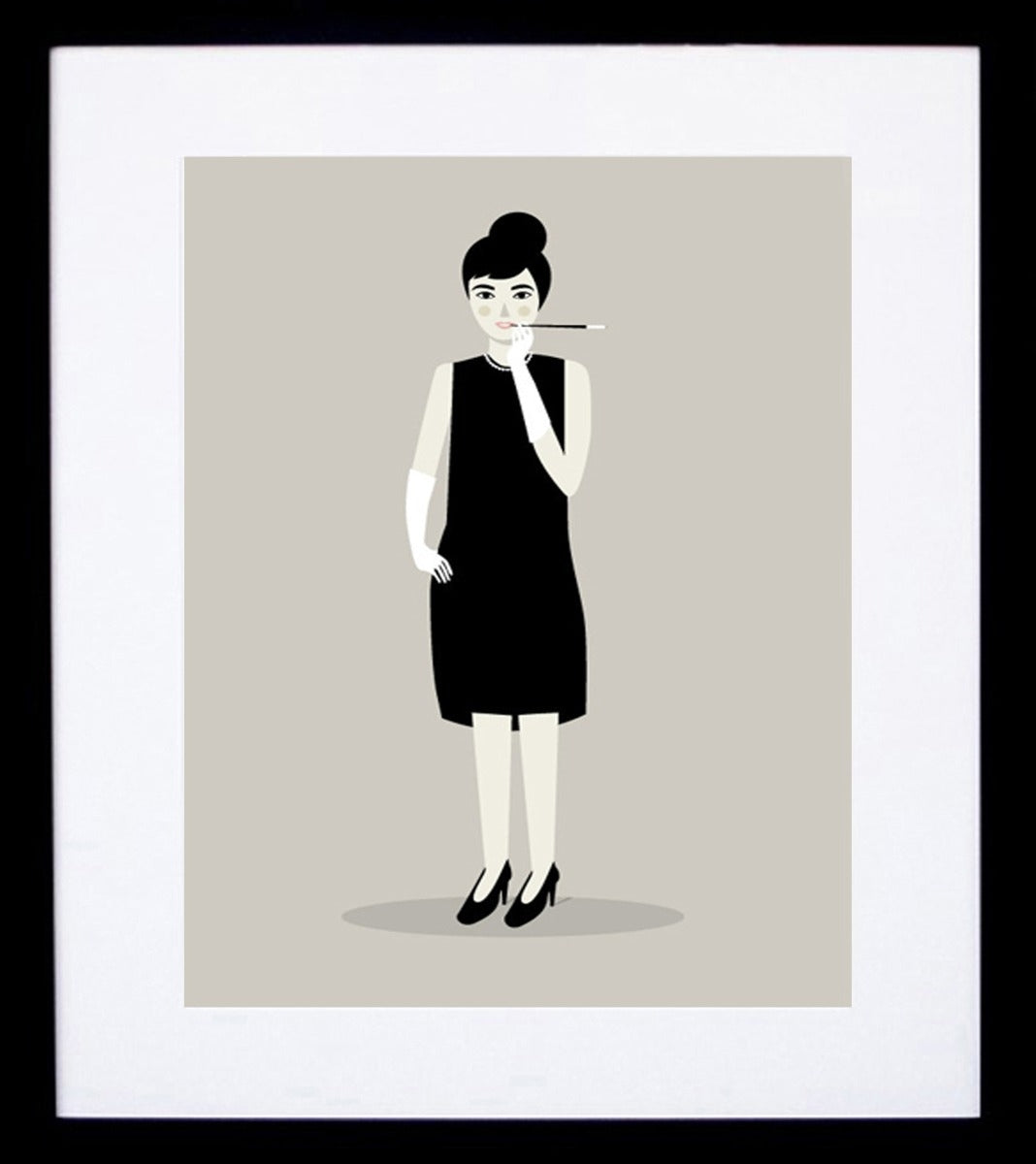 Audrey Hepburn Frame Black